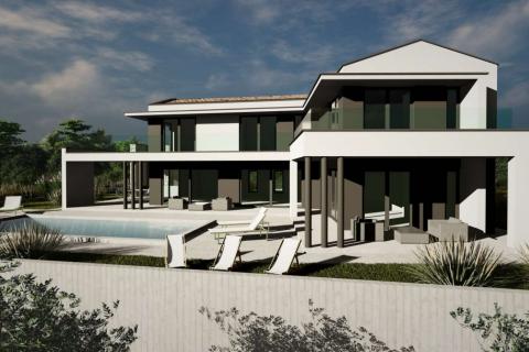 Istra, Rakalj, moderna vila s bazenom