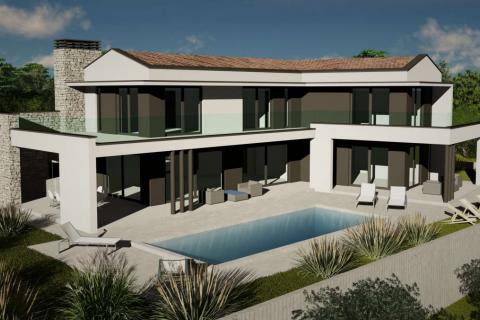 Istra, Rakalj, moderna vila s bazenom