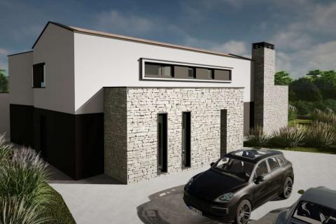 Istra, Rakalj, moderna vila s bazenom