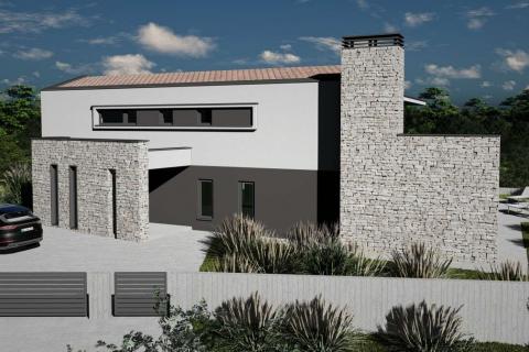 Istra, Rakalj, moderna vila s bazenom