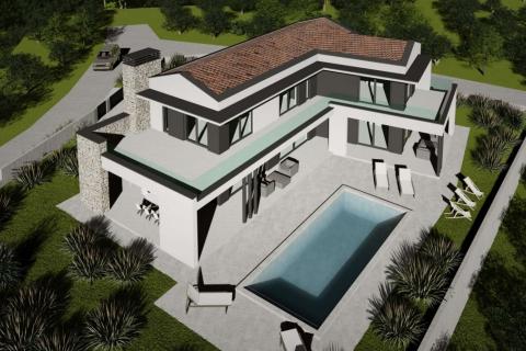 Istra, Rakalj, moderna vila s bazenom