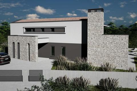 Istra, Rakalj, moderna vila s bazenom