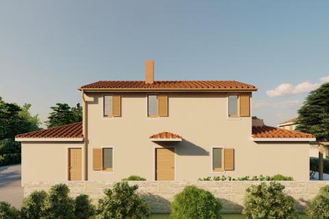 Istra, Tinjan, kuća s bazenom u izgradnji