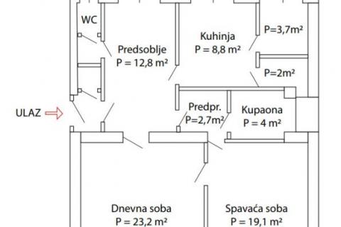 Wohnung Zvijezda, Karlovac, 82m2