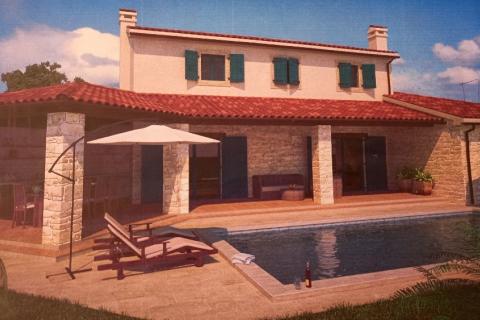 Istra,Vodnjan-građevinsko zemljište sa projektom i dozvolom