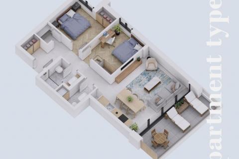 Rovinj okolica - moderna novogradnja - dvosoban stan 1. kat 73,66m2