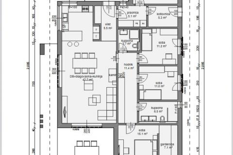 Istra, Baderna-kuća u visokoj roh-bau fazi 