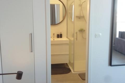 Istra, Umag centar - penthouse apartman, terasa, pogled na more