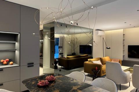 Grad Krk - stan u prizemlju s bazenom, novogradnja, 150m do mora