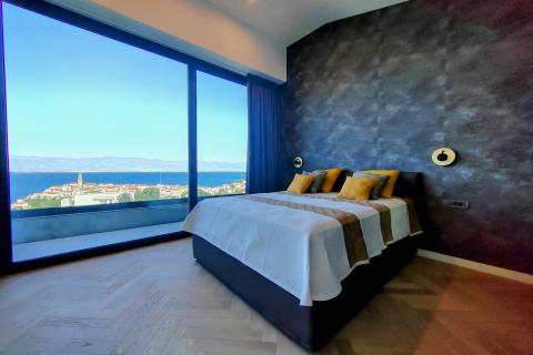 OTOK KRK-VRBNIK moderna villa sa panoramskim pogledom na more