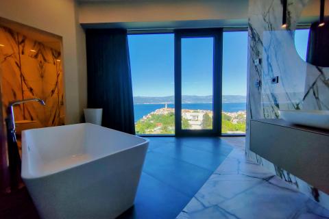 OTOK KRK-VRBNIK moderna villa sa panoramskim pogledom na more