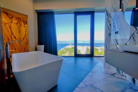 OTOK KRK-VRBNIK moderna villa sa panoramskim pogledom na more