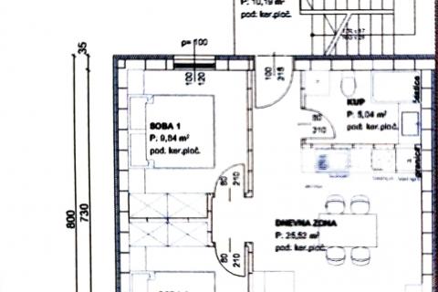 Krk, Čižići, dvosoban stan u blizini mora, novogradnja