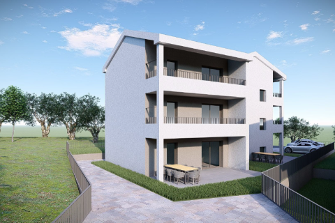 Krk, Čižići, dvosoban stan u blizini mora, novogradnja