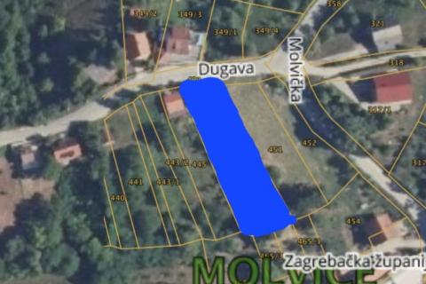 Stavbno zemljišče Molvice, Samobor - Okolica, 1.374m2