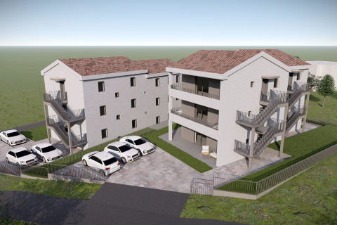 Krk, Čižići, dvosoban stan u blizini mora, novogradnja