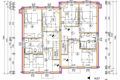 Istra, Buje okolica, dvojna kuća u izgradnji