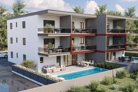 Istra,Novigrad-Dvosoban stan na prvom katu