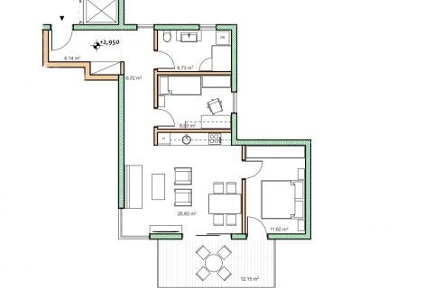 Istra, Buje - stan prizemlje novogradnja, vrt, garaža, lift
