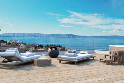 Novi Vinodolski,Klenovica-penthouse u novogradnji 100m od mora