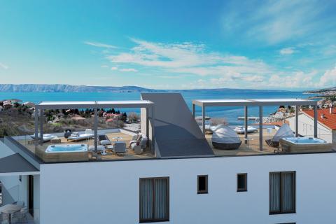 Novi Vinodolski,Klenovica-penthouse u novogradnji 100m od mora