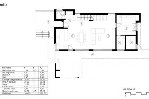 OTOK KRK, MALINSKA moderna villa sa okućnicom i bazenom
