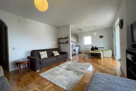 Insel Krk, Malinska, Wohnung mit Meerblick, Erdgeschoss, Parkplatz