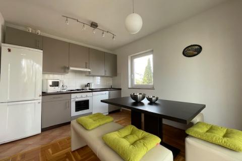 Insel Krk, Malinska, Wohnung mit Meerblick, Erdgeschoss, Parkplatz