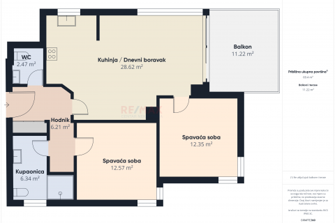 Pula,Štinjan-komforan dvosobni stan u novogradnji