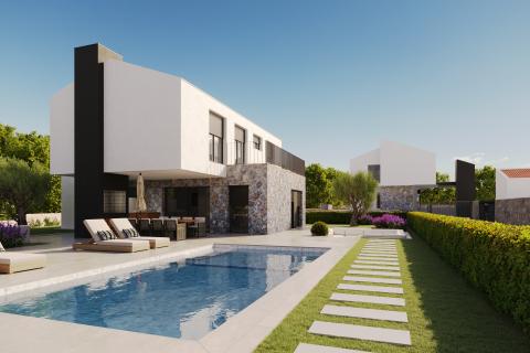 OTOK KRK, MALINSKA moderna villa sa okućnicom i bazenom