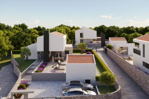 OTOK KRK, MALINSKA moderna villa sa okućnicom i bazenom