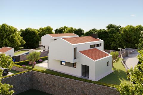 OTOK KRK, MALINSKA moderna villa sa okućnicom i bazenom