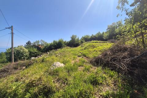 OPATIJA,KOLAVIĆI- teren s građevinskom dozvolom, plaćenim komunalijama i pogledom na more