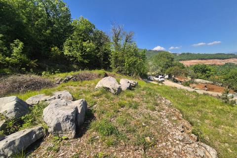 OPATIJA,KOLAVIĆI- teren s građevinskom dozvolom, plaćenim komunalijama i pogledom na more