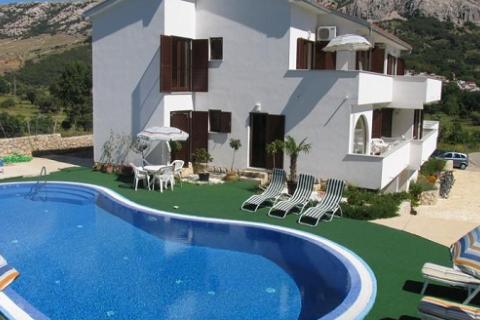 Baška - Batomalj - stan 108m2 , bazen