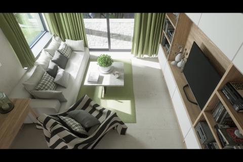 Istra, Poreč-dvosobni stan u novogradnji s pogledom na more i bazenom