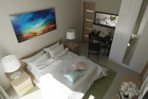 Istra, Poreč-dvosobni stan u novogradnji s pogledom na more i bazenom