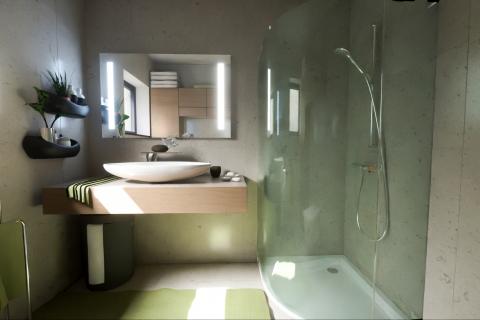 Istra, Poreč-dvosobni stan u novogradnji s pogledom na more i bazenom