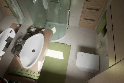 Istra, Poreč-dvosobni stan u novogradnji s pogledom na more i bazenom