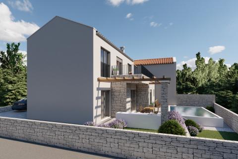 Istra,Umag,Materada: Građevinsko zemljište sa započetom gradnjom