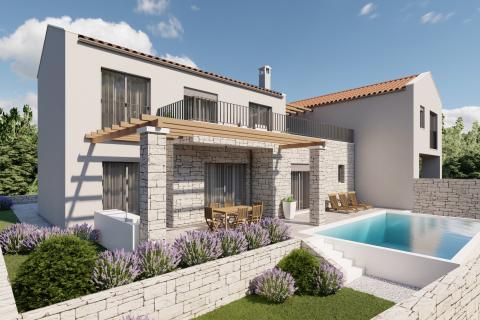 Istra,Umag,Materada: Građevinsko zemljište sa započetom gradnjom