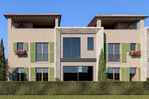 Poreč - rustikalna kuća u nizu, novogradnja