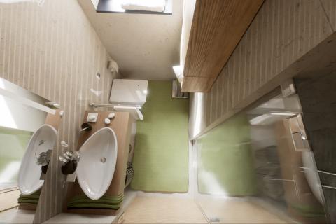 Istra, Poreč-dvoetažni stan u novogradnji s pogledom na more 