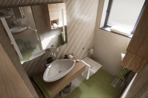 Istra, Poreč-dvoetažni stan u novogradnji s pogledom na more 