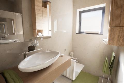 Istra, Poreč-dvoetažni stan u novogradnji s pogledom na more 