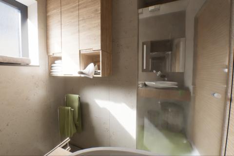 Istra, Poreč-dvoetažni stan u novogradnji s pogledom na more 