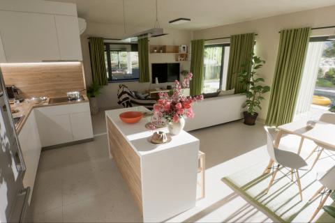 Istra, Poreč-dvoetažni stan u novogradnji s pogledom na more 