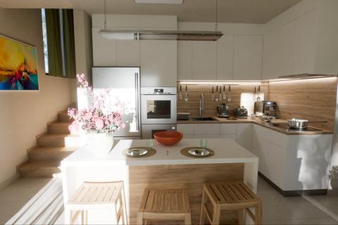 Istra, Poreč-dvoetažni stan u novogradnji s pogledom na more 