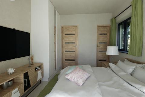 Istra, Poreč-dvoetažni stan u novogradnji s pogledom na more 