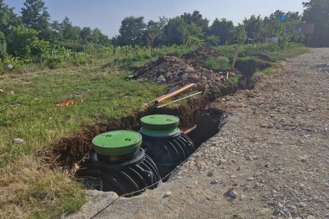 Istra, Žminj- građevinsko zemljište s građevinskom dozvolom, 1351m2